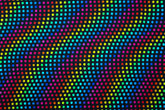 Sweatshirtstoff Rainbow Dots